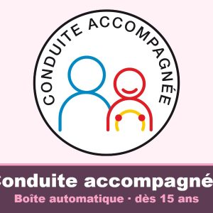Conduite accompagnée – Boîte automatique · dès 15 ans